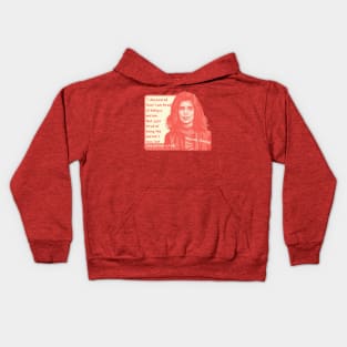 Susan Sontag Portrait and Quote Kids Hoodie